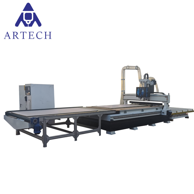 Automatic Loading And Unloading Wood Cnc Router Engraving Machine