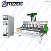 ART1625-6-6 multi head 4 axis cnc machinery wood cnc router engraving machine