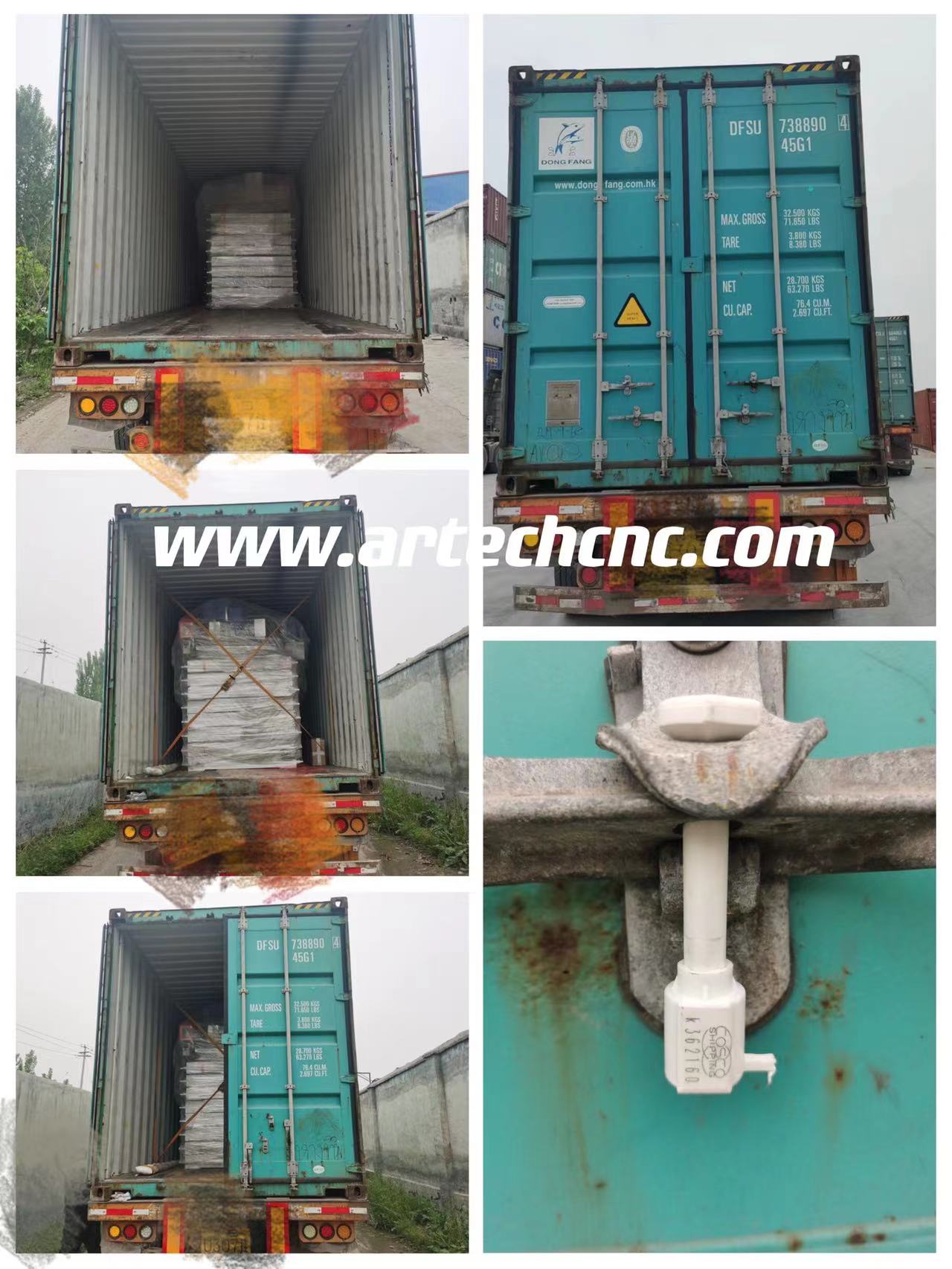 22 sets CNC ROUTER 1325 are loaded into a 40ft container to average the ...