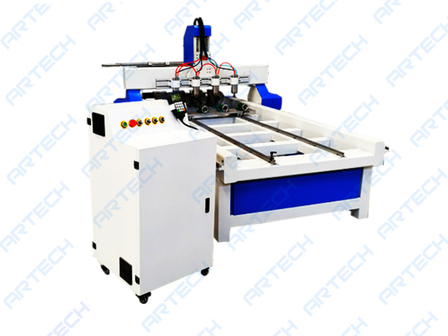 ART1325T-4 4 axis woodworking cnc router machine with yako servo