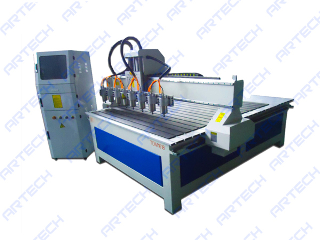 ART1613-6 6 Spindles Cnc Router Wood Cutting Machine for Sale