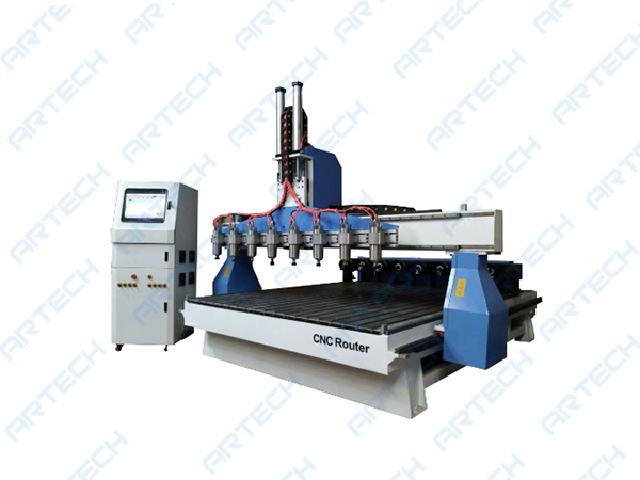 ART1825-8-8 China Supplier Multi Heads 4 Axis Cnc Router with Touch Screen